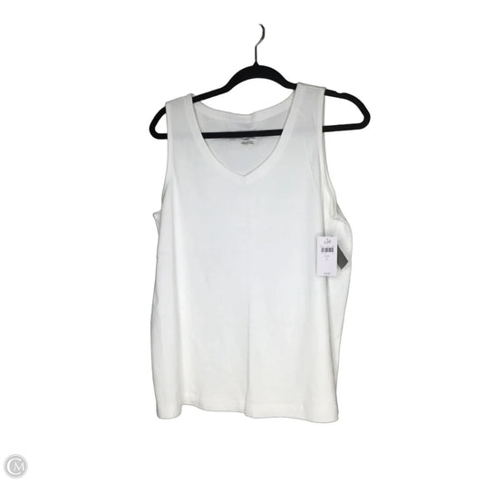 Top Sleeveless By J. Jill In White, Size: L