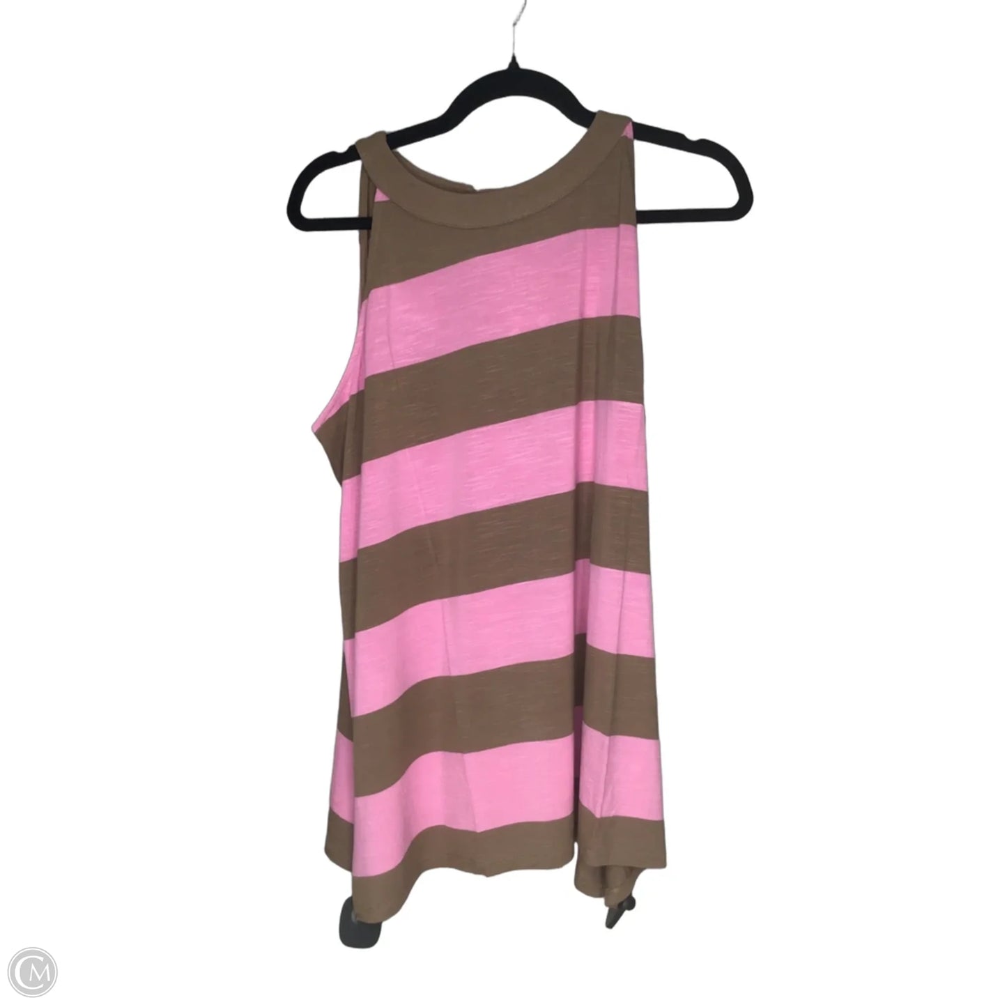 Top Sleeveless By J. Jill In Pink & Tan, Size: L