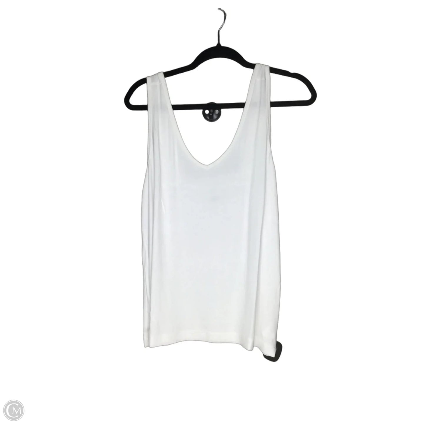 Top Sleeveless By Cabi In White, Size: L