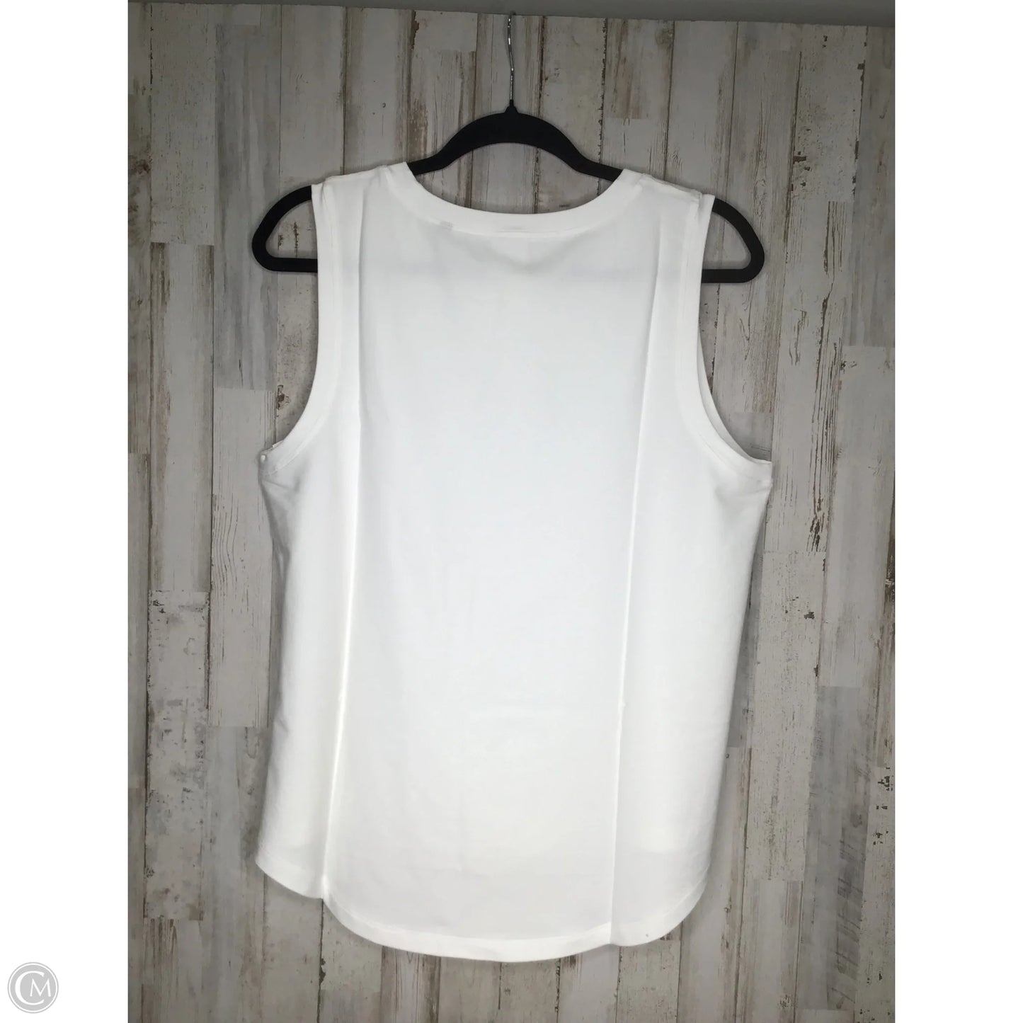 Top Sleeveless By Cabi In White, Size: L