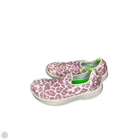 Shoes Sneakers By Oofos In Pink, Size: 10