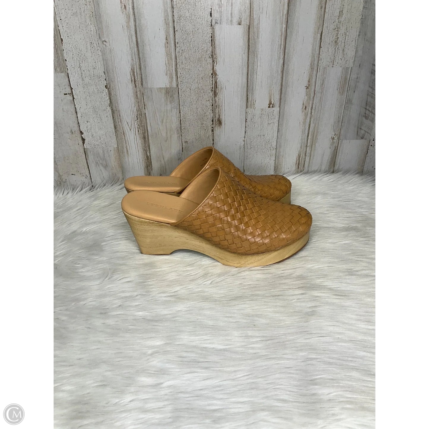 Sandals Heels Platform By Everlane In Tan, Size: 8.5