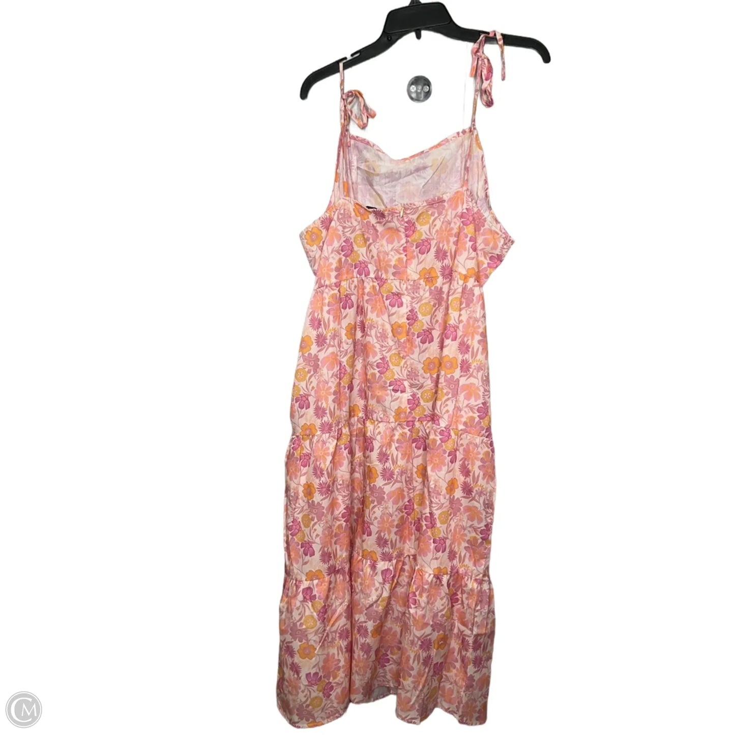 Dress Casual Midi By Clothes Mentor In Floral Print, Size: Xl