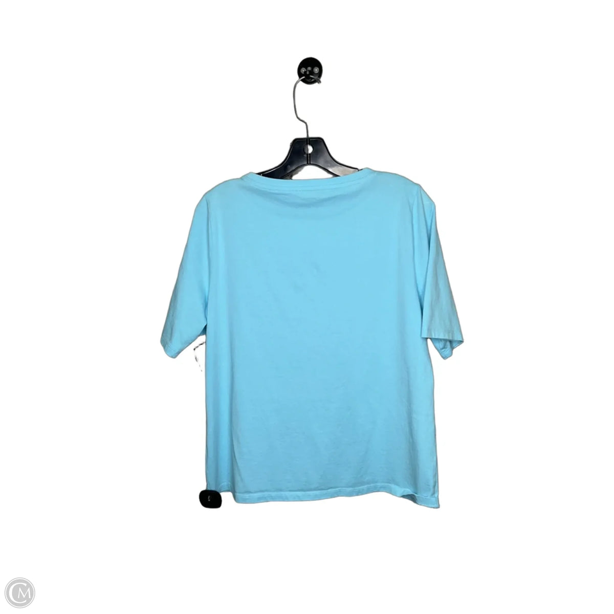 Top Short Sleeve By Talbots In Blue, Size: L