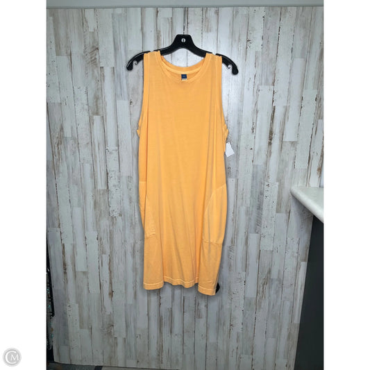 Dress Casual Midi By Old Navy In Orange, Size: Xl