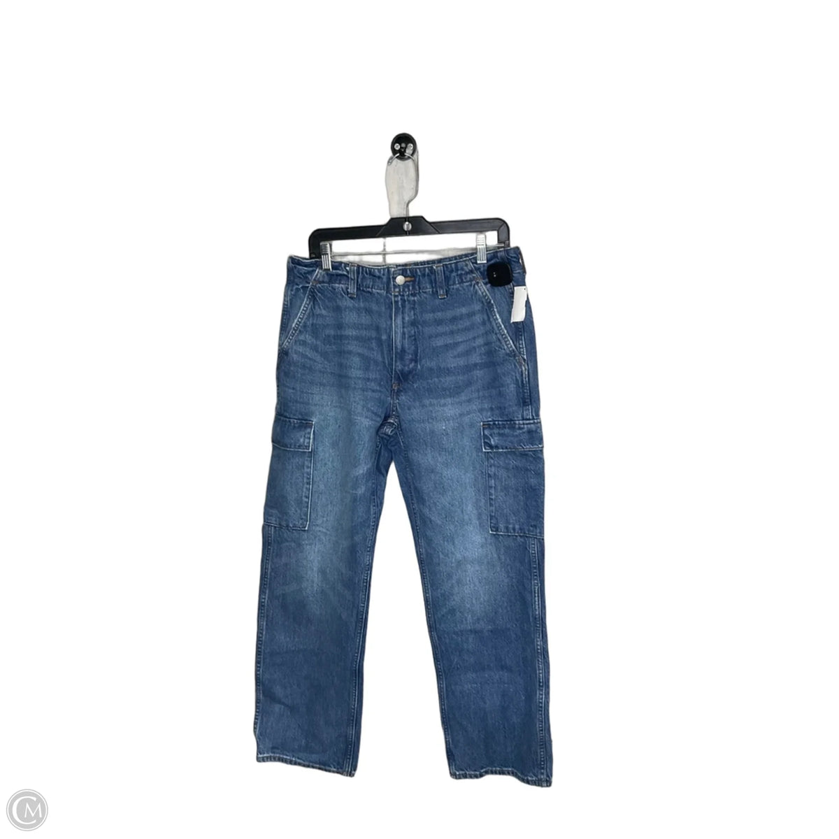 Jeans Wide Leg By Clothes Mentor In Blue Denim, Size: 10