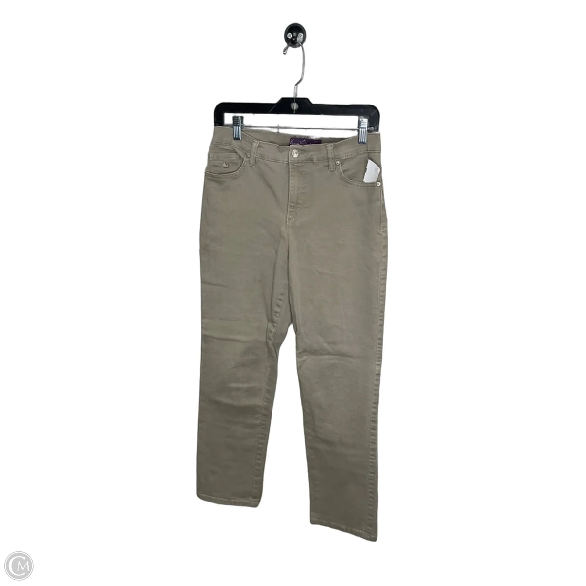 Jeans Straight By Gloria Vanderbilt In Tan Denim, Size: 8