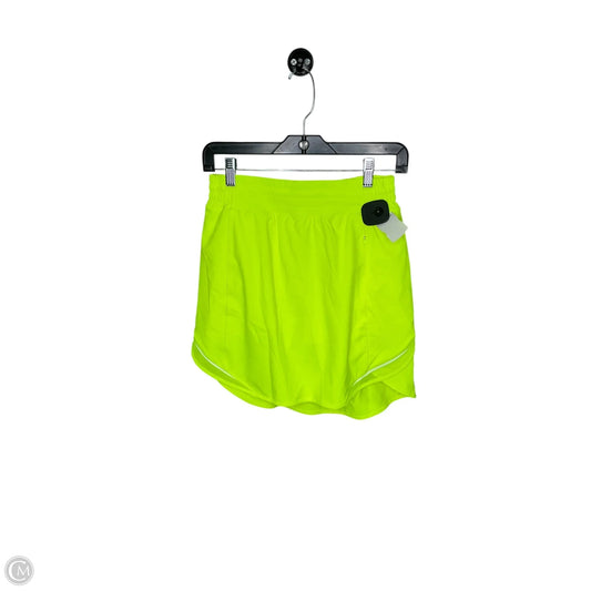 Athletic Skort By Lululemon In Yellow, Size: 6