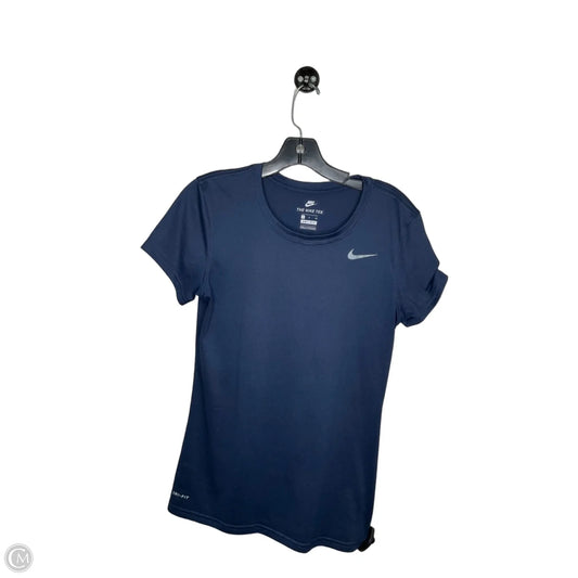 Top Short Sleeve By Nike Apparel In Navy, Size: S