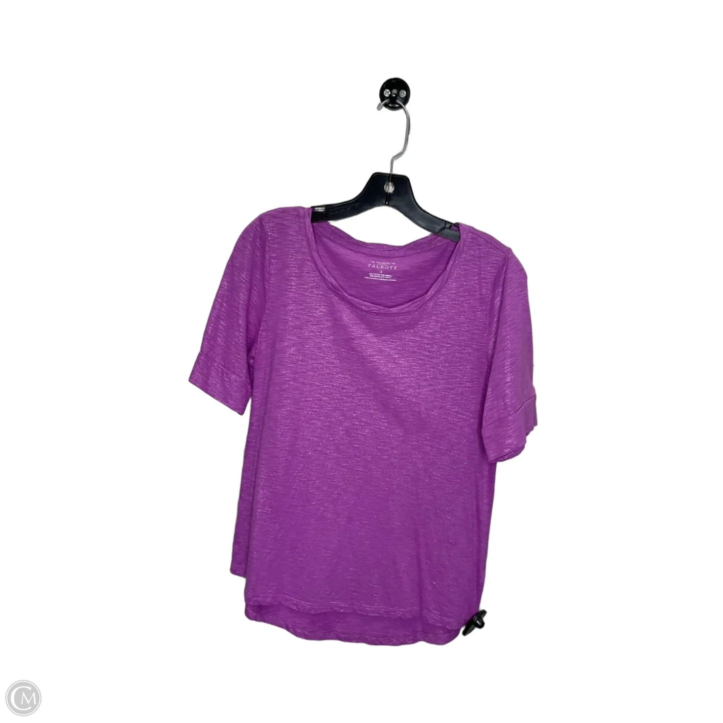 Top Short Sleeve By Talbots In Purple, Size: S