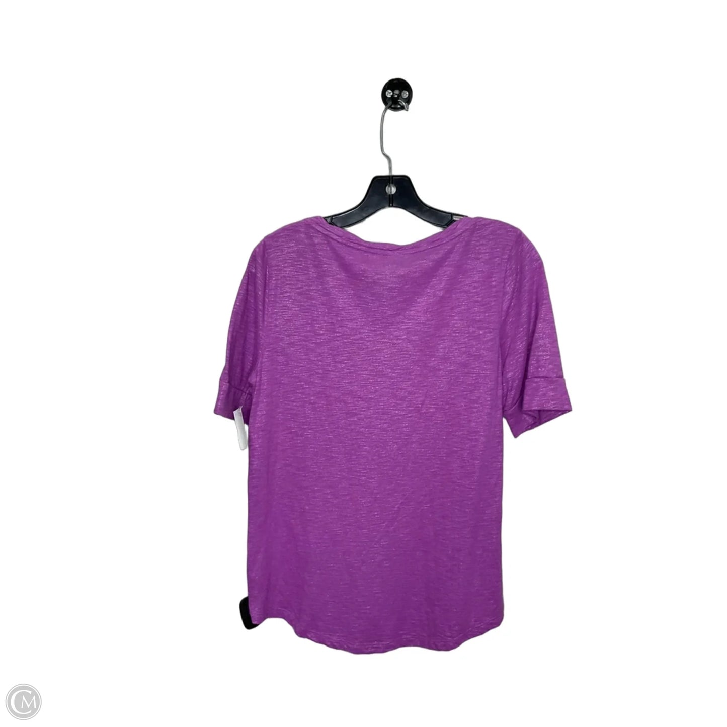 Top Short Sleeve By Talbots In Purple, Size: S
