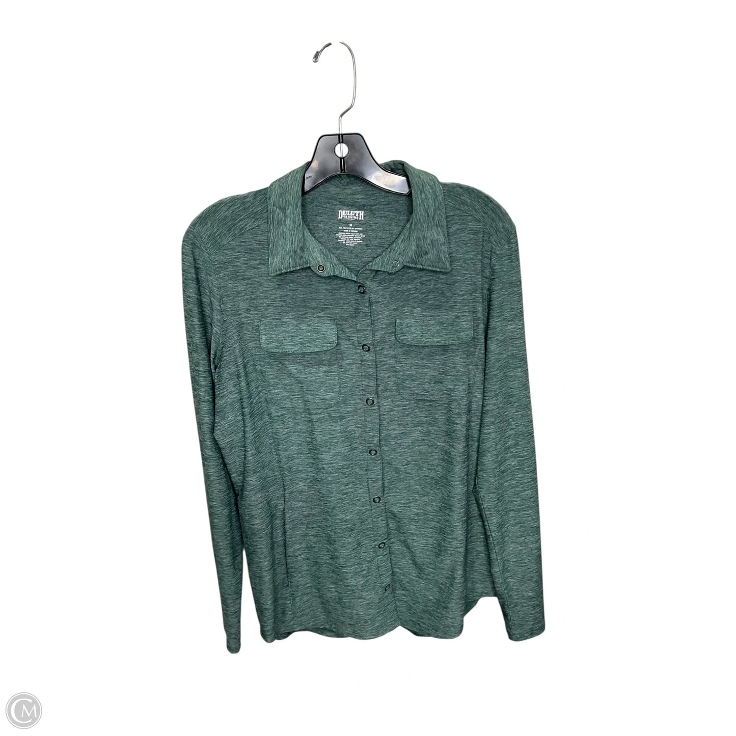 Top Long Sleeve By Duluth Trading In Green, Size: M
