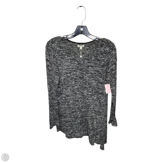 Top Long Sleeve By Max Studio In Grey, Size: S