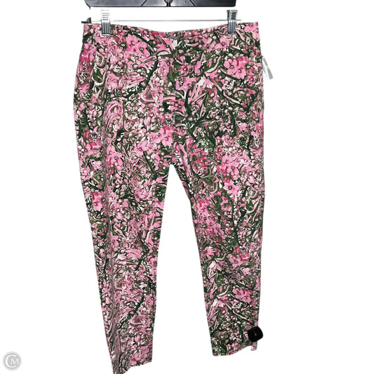 Pants Linen By H&m In Floral Print, Size: 6