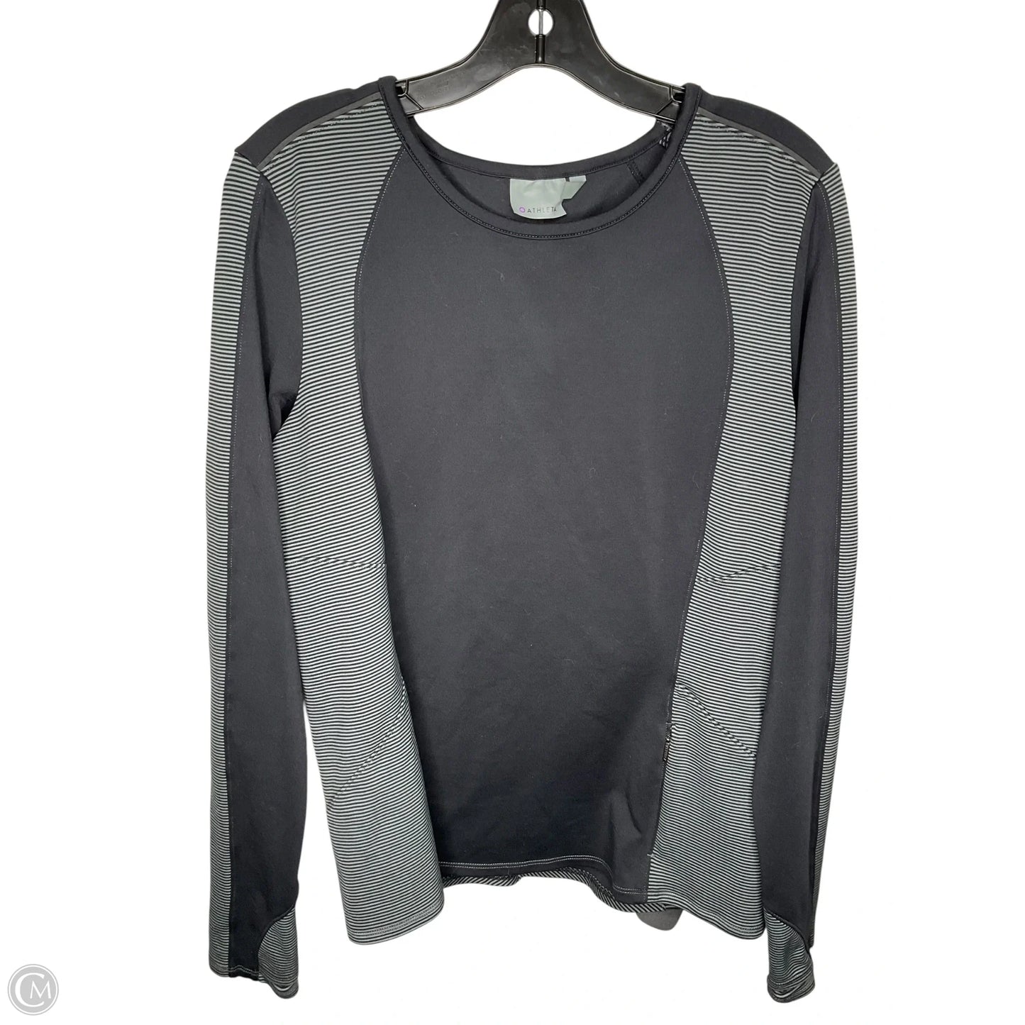 Athletic Top Long Sleeve Crewneck By Athleta In Black, Size: L