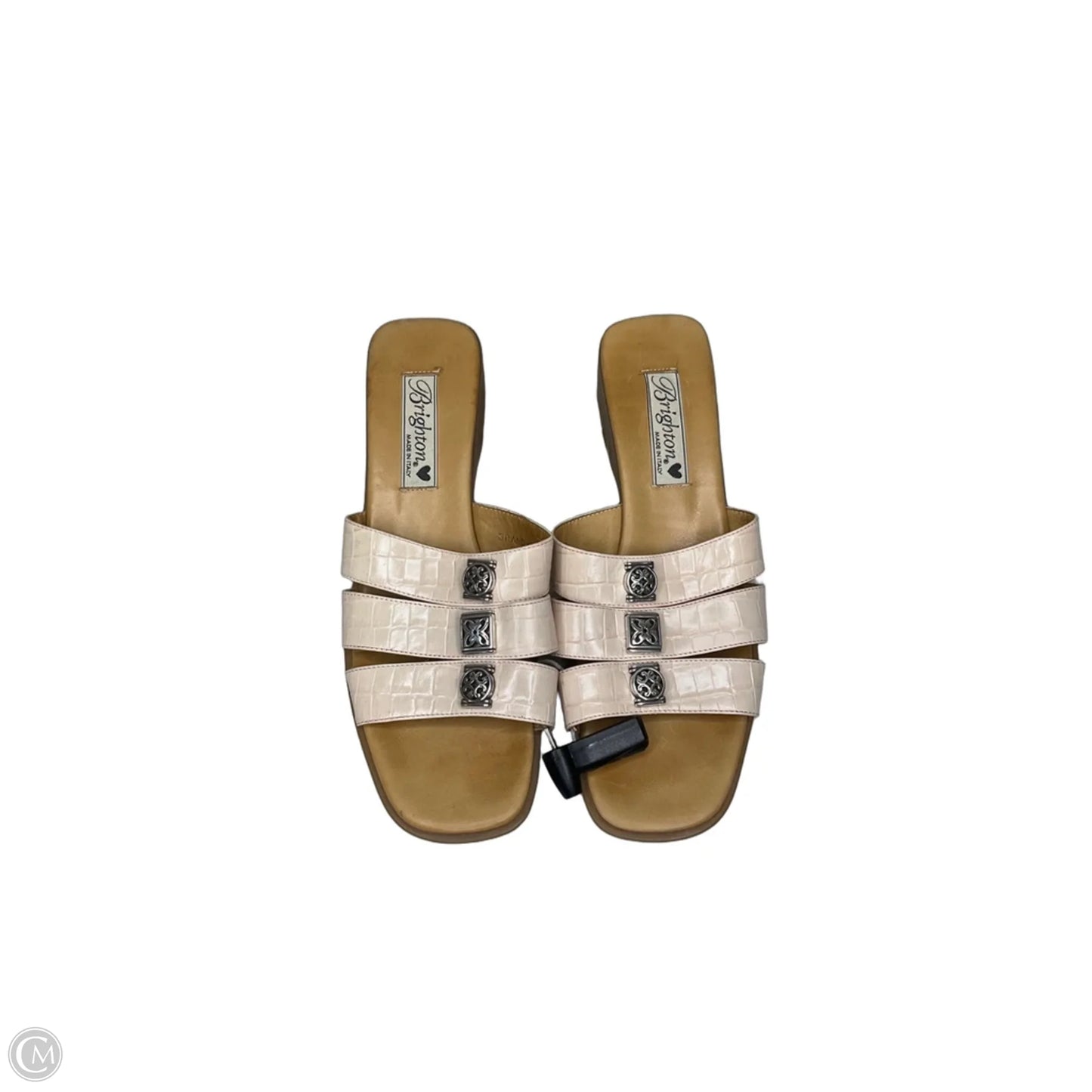 Sandals Flats By Brighton In Cream, Size: 8