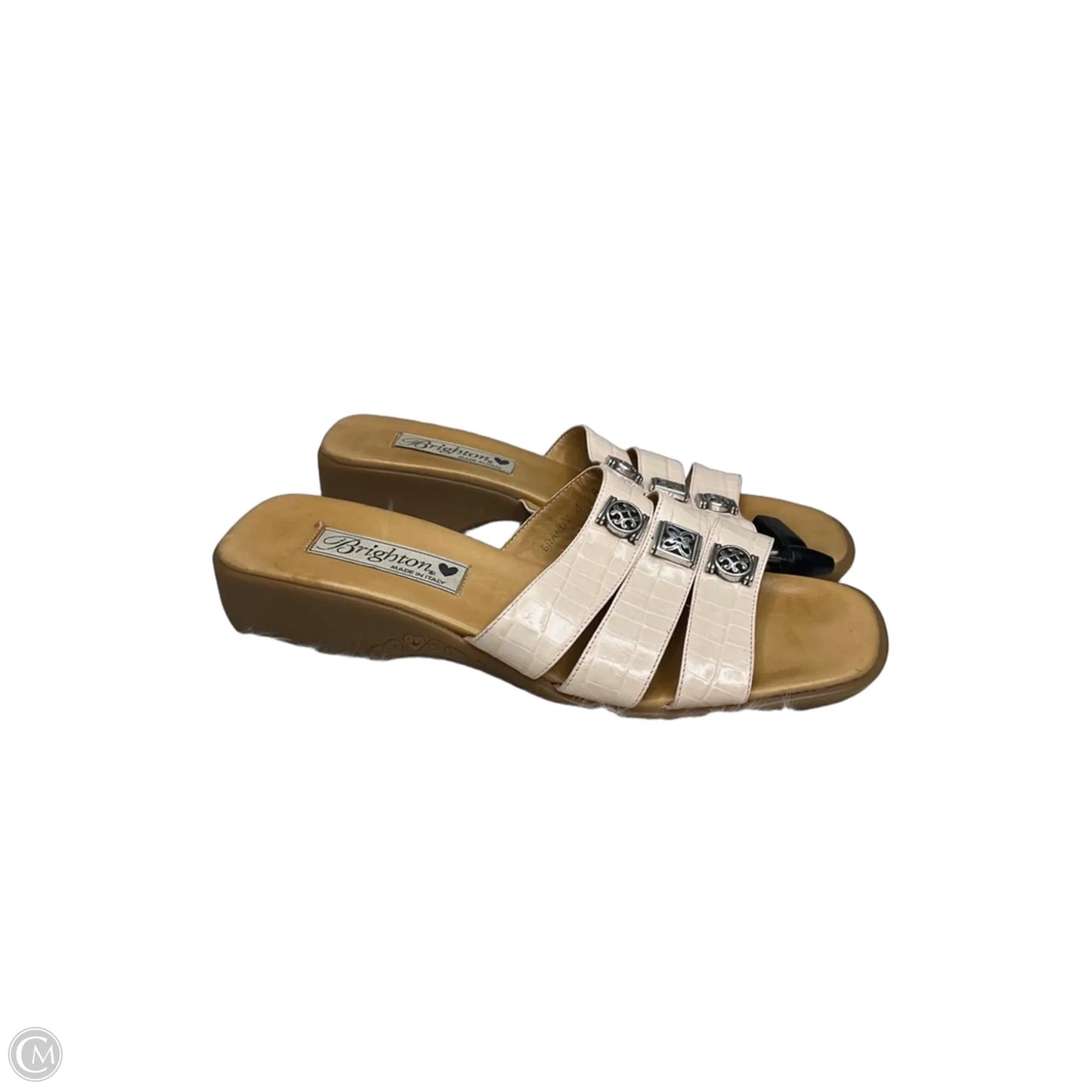 Sandals Flats By Brighton In Cream, Size: 8