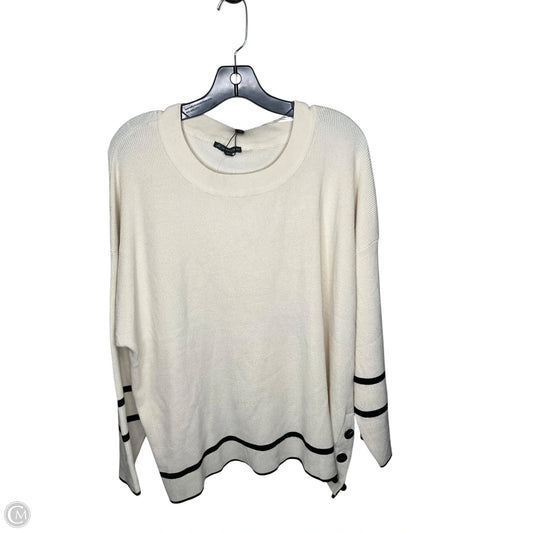 Sweater By Adrianna Papell In Cream, Size: 2x