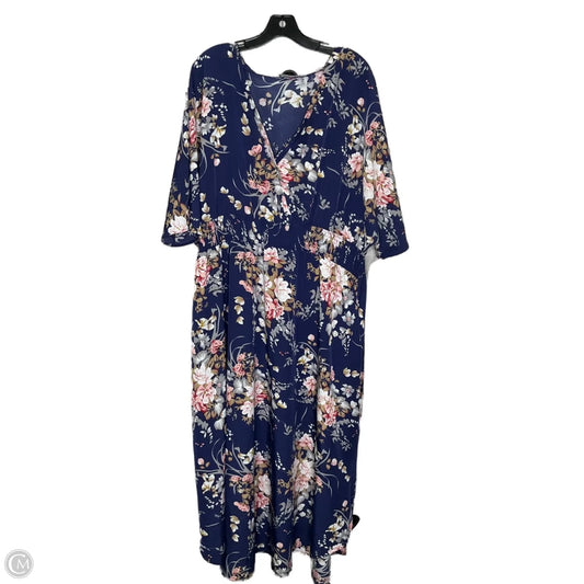 Dress Casual Maxi By Clothes Mentor In Blue, Size: 4x