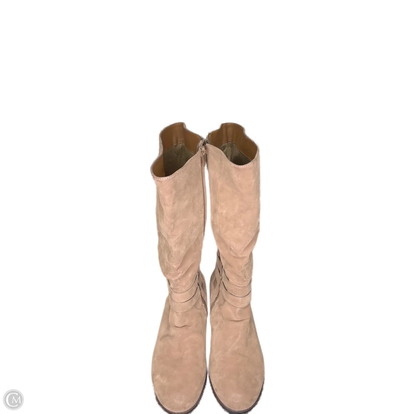 Boots Mid-calf Flats By Torrid In Brown, Size: 10