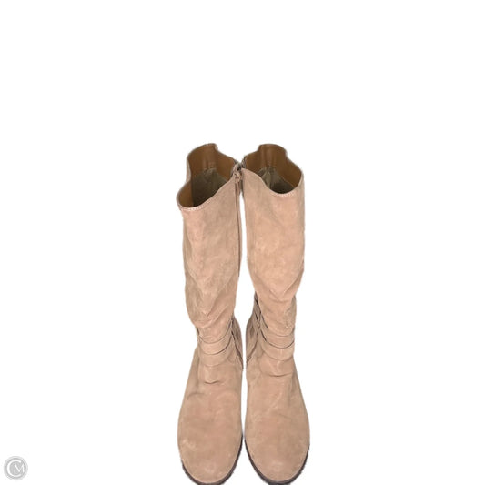 Boots Mid-calf Flats By Torrid In Brown, Size: 10