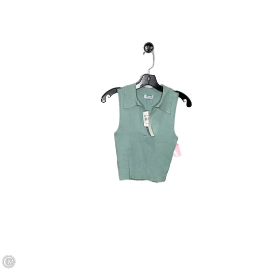 Vest Sweater By Clothes Mentor In Green, Size: L