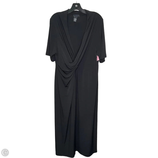 Dress Casual Maxi By Clothes Mentor In Black, Size: 1x