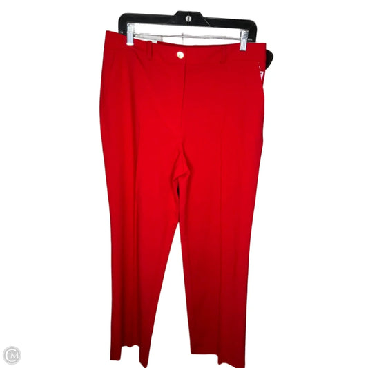 Pants Designer By Halston In Red, Size: 8