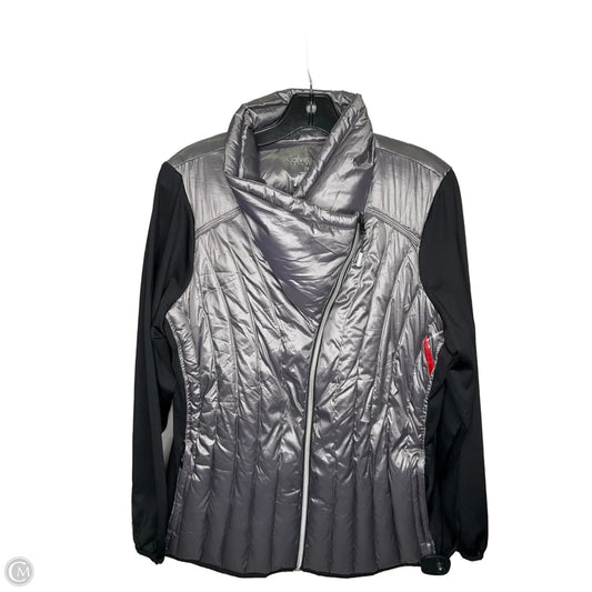 Jacket Puffer & Quilted By Calvin Klein In Grey, Size: 1x
