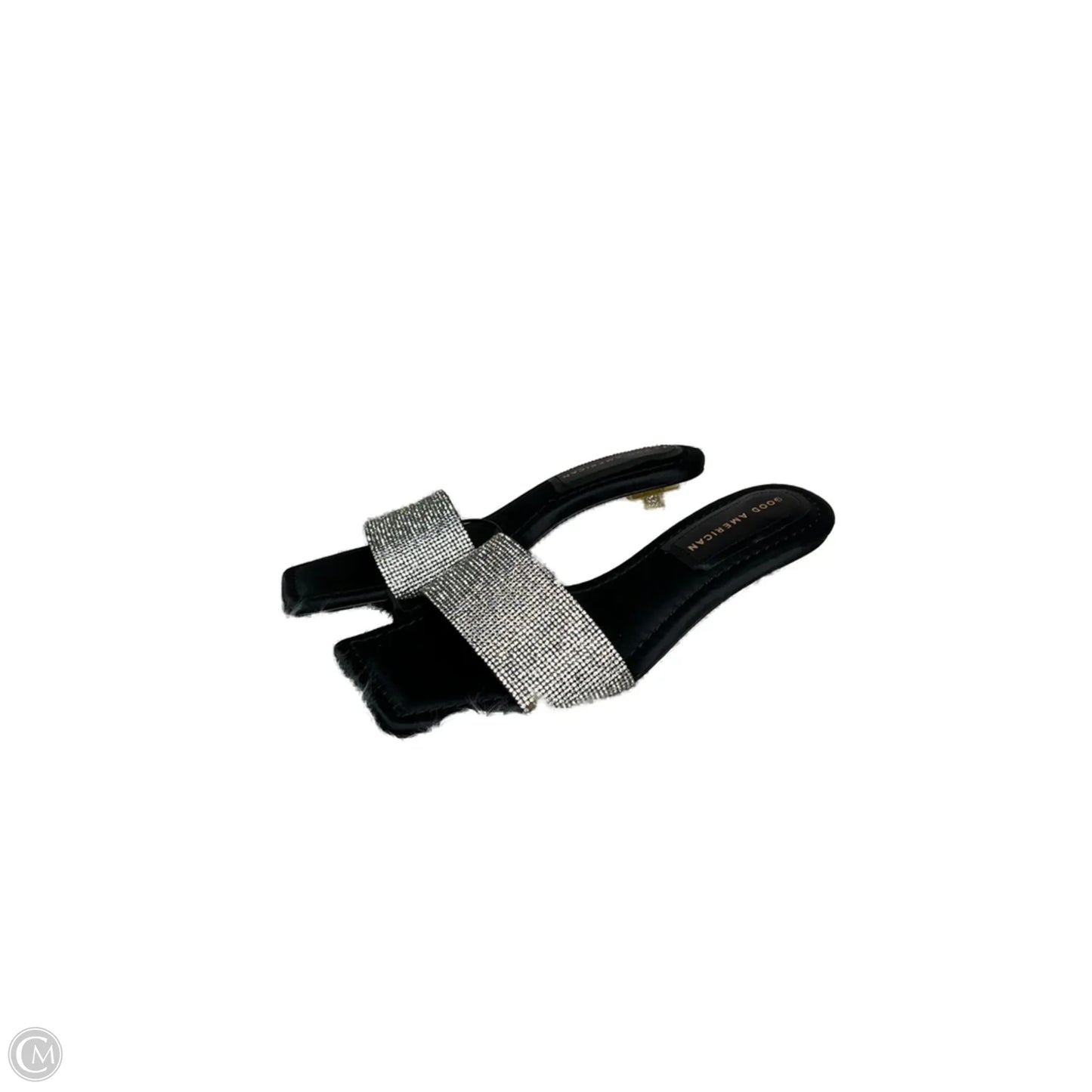 Shoes Heels Kitten By Good American In Silver, Size: 7