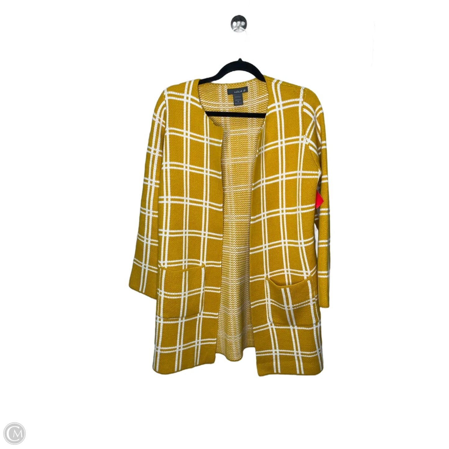 Cardigan By Clothes Mentor In Yellow, Size: M