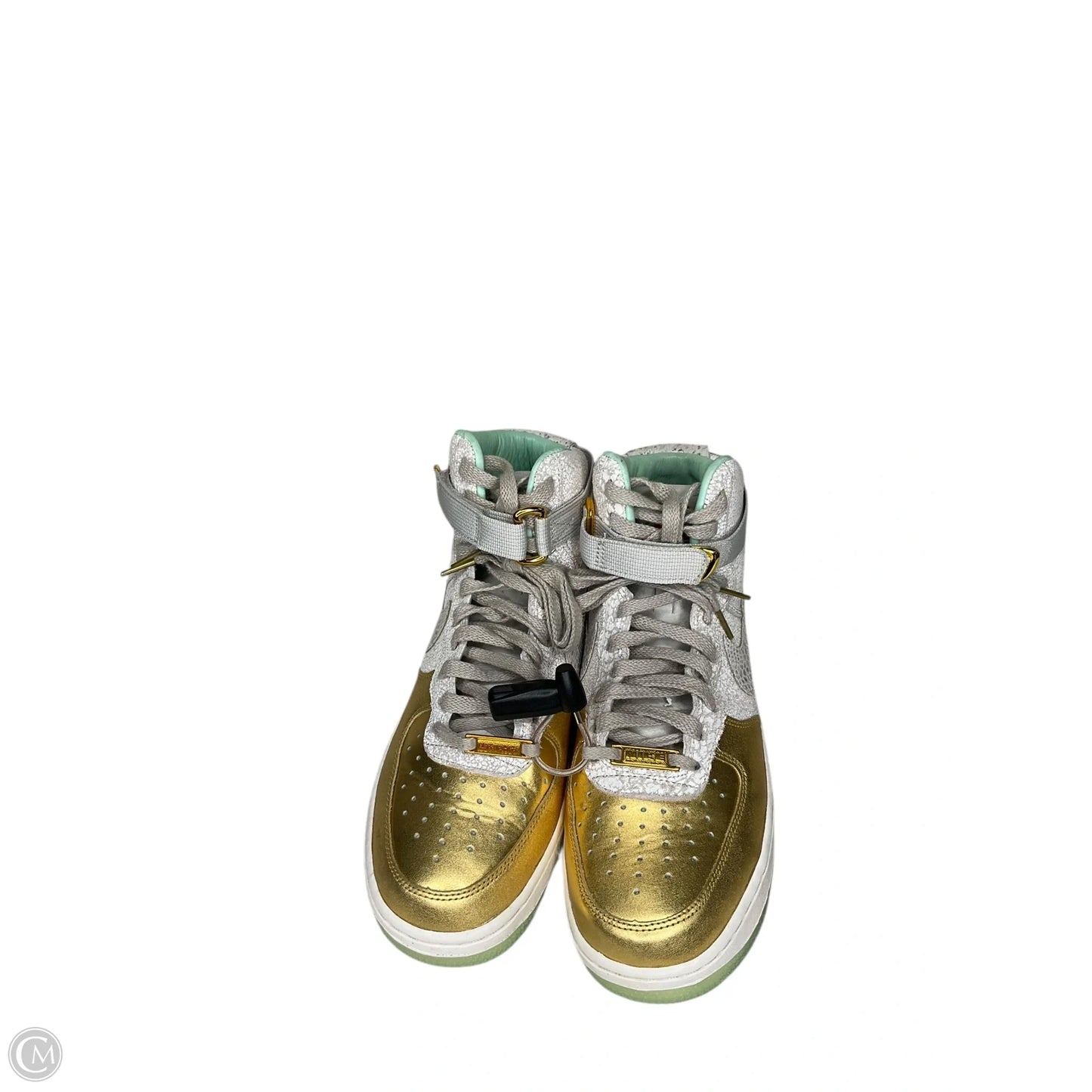 Shoes Athletic By Nike In Gold & Green, Size: 8.5