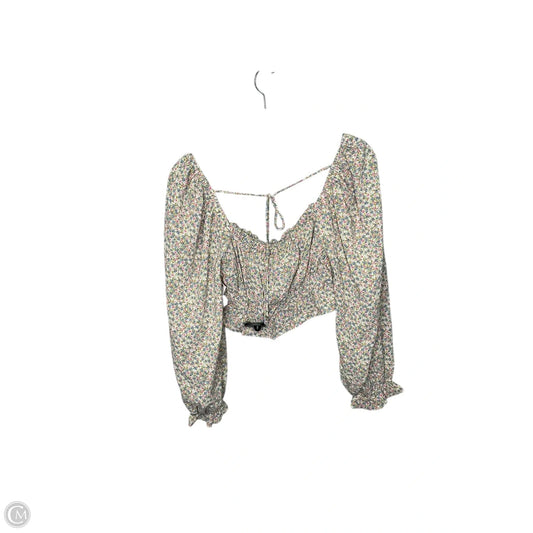 Top Long Sleeve By Mable In Floral Print, Size: L