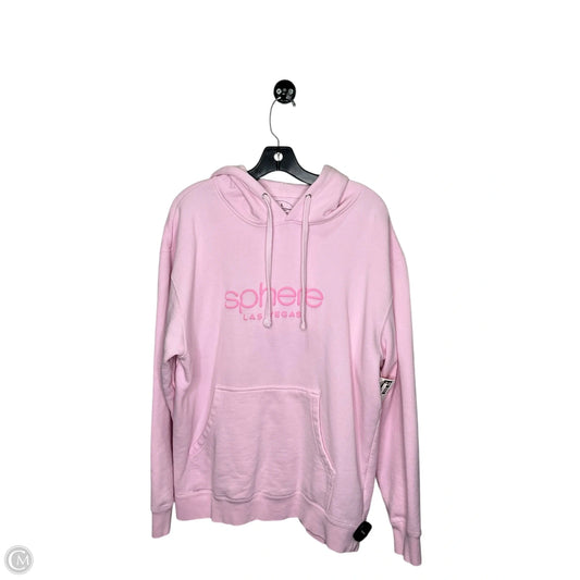 Sweatshirt Hoodie By Clothes Mentor In Pink, Size: L