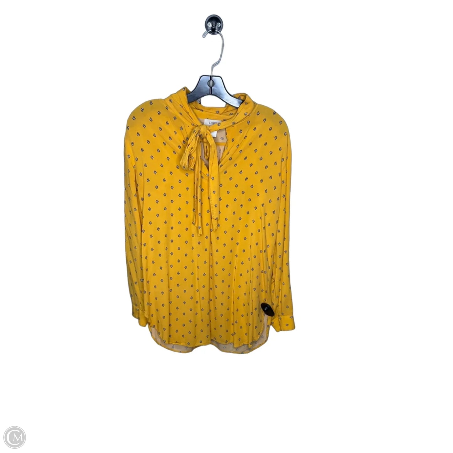 Top Long Sleeve By Loft In Yellow, Size: S