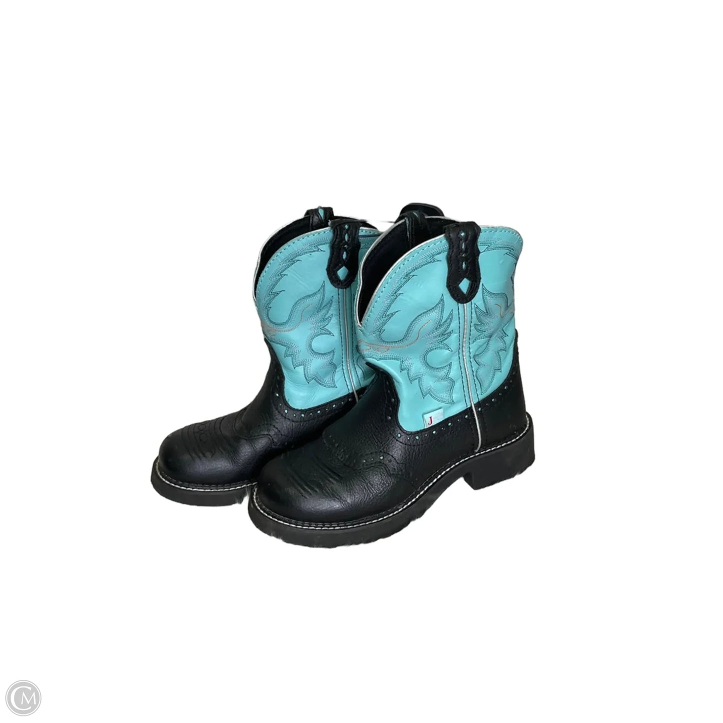 Boots Mid-calf Flats By Jvincent In Blue, Size: 8