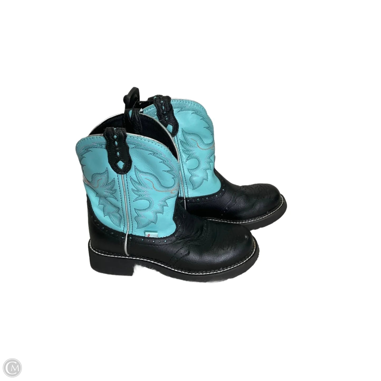 Boots Mid-calf Flats By Jvincent In Blue, Size: 8
