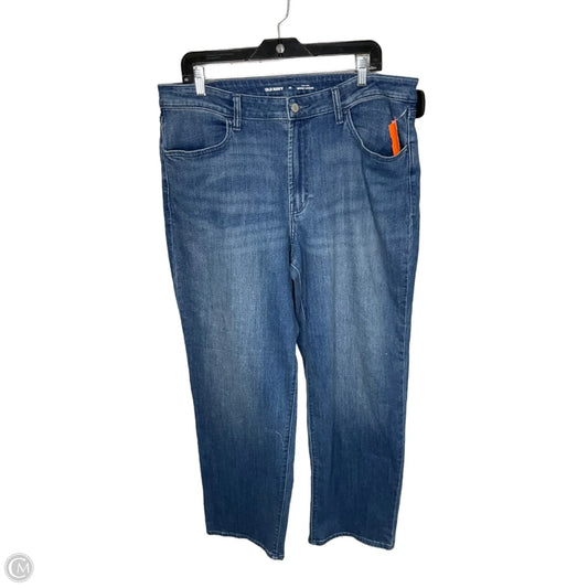 Jeans Straight By Old Navy In Blue Denim, Size: 16