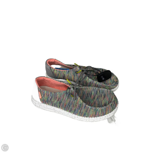 Shoes Sneakers By Hey Dude In Multi-colored, Size: 8