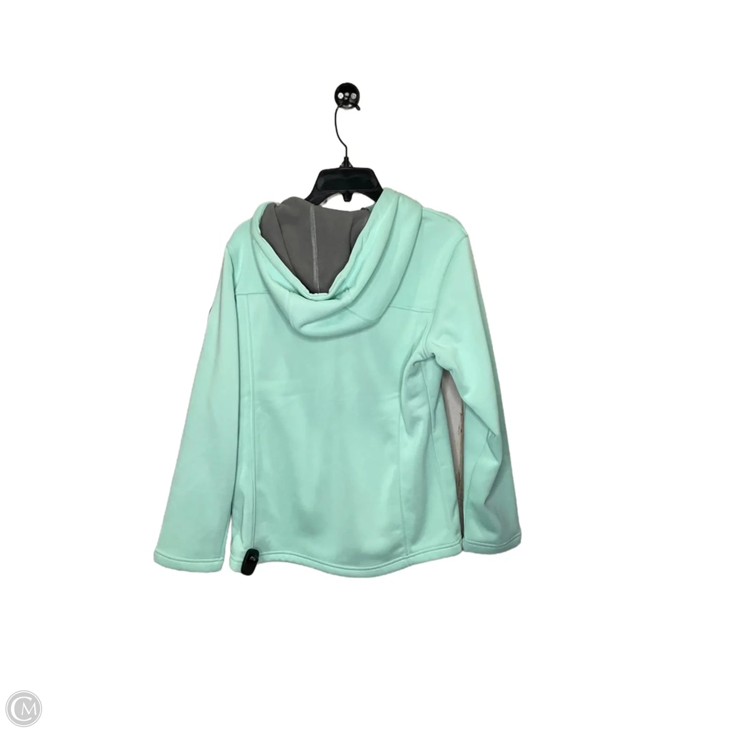 Athletic Jacket By Reebok In Green, Size: M