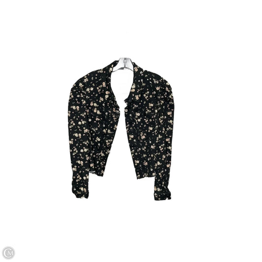 Jacket Denim By Celebrity Pink In Floral Print, Size: L