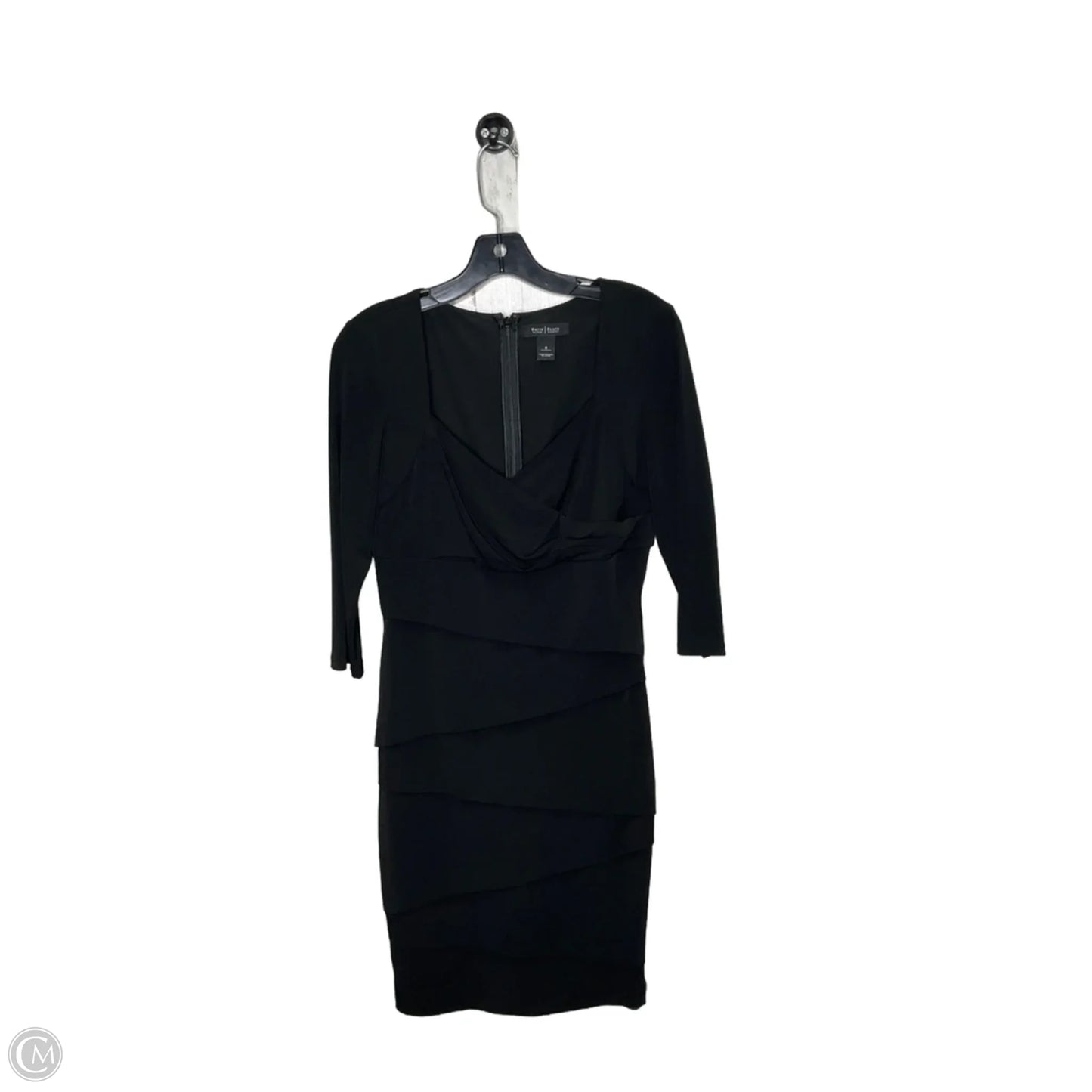 Dress Casual Midi By White House Black Market In Black, Size: 8