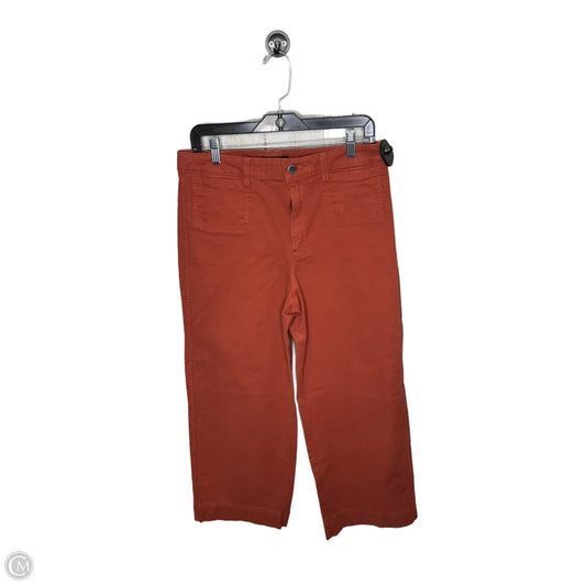 Pants Cropped By Banana Republic In Orange, Size: 10