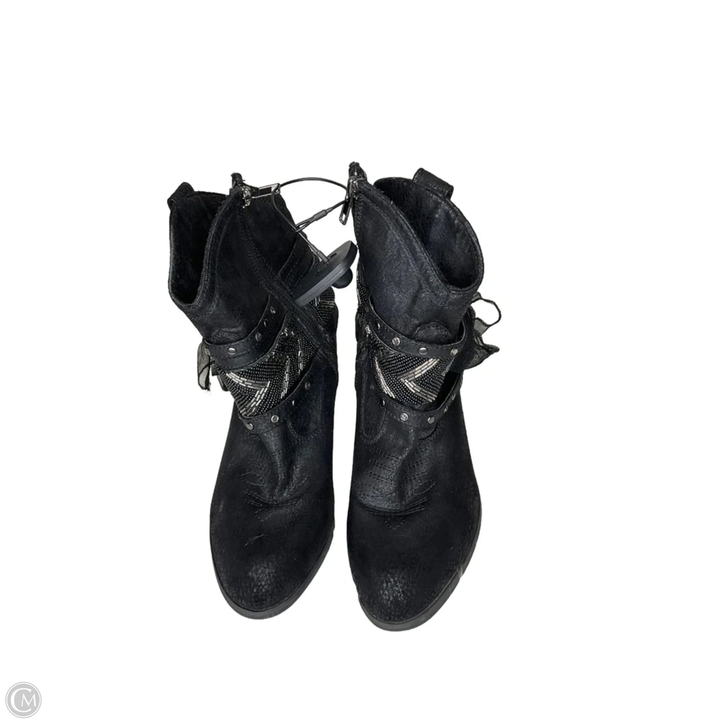 Boots Ankle Heels By Not Rated In Black, Size: 9.5