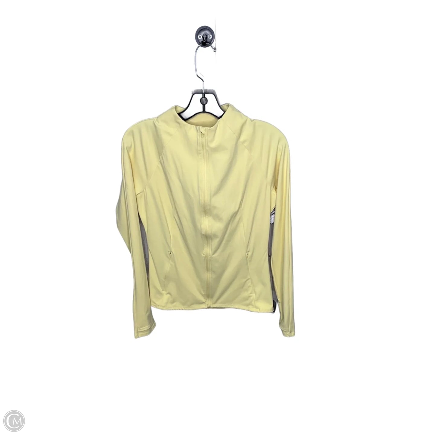 Athletic Jacket By Danskin In Yellow, Size: M