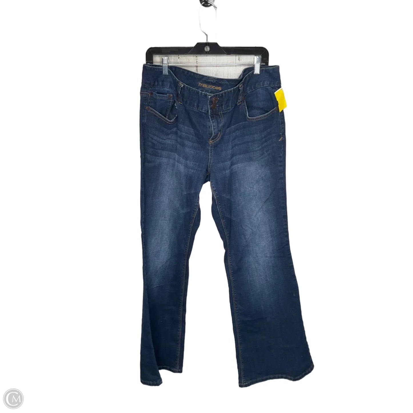 Jeans Boot Cut By Maurices In Blue Denim, Size: 16