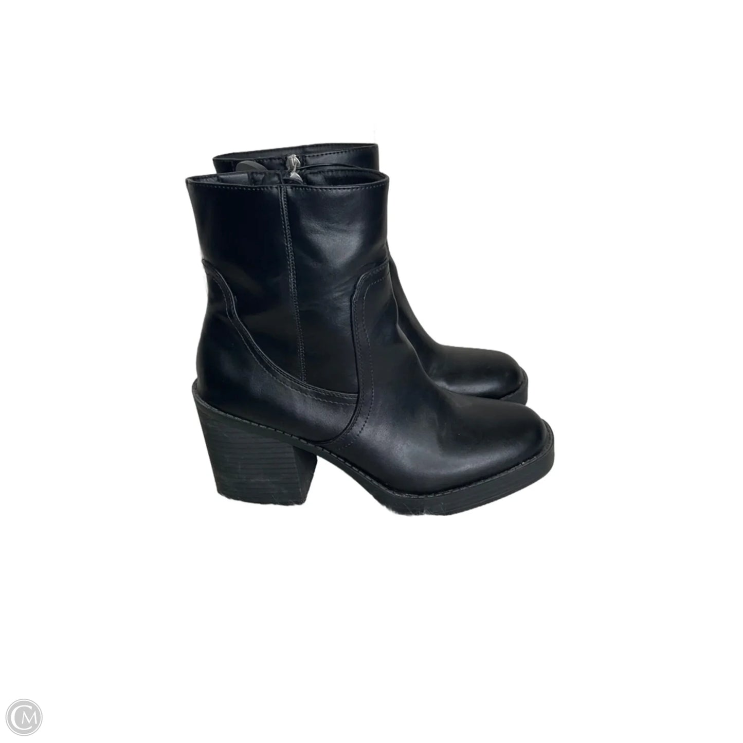 Boots Ankle Heels By Universal Thread In Black, Size: 9.5