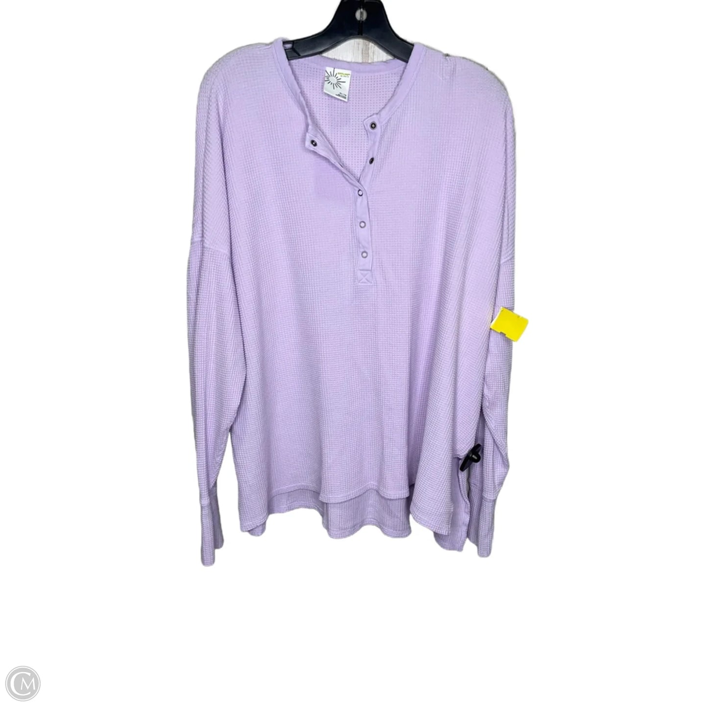 Top Long Sleeve By Aerie In Purple, Size: Xl