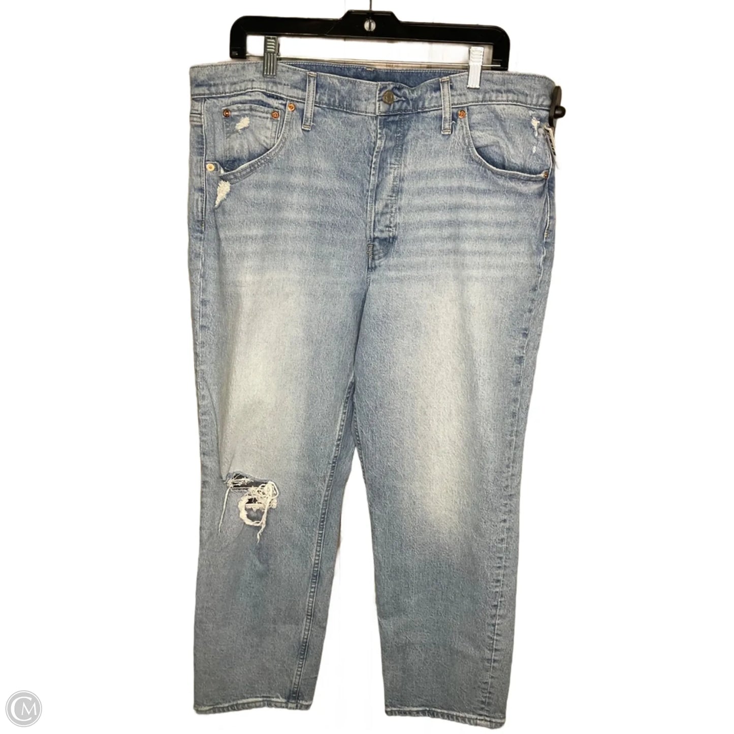 Jeans Straight By Gap In Blue, Size: 18