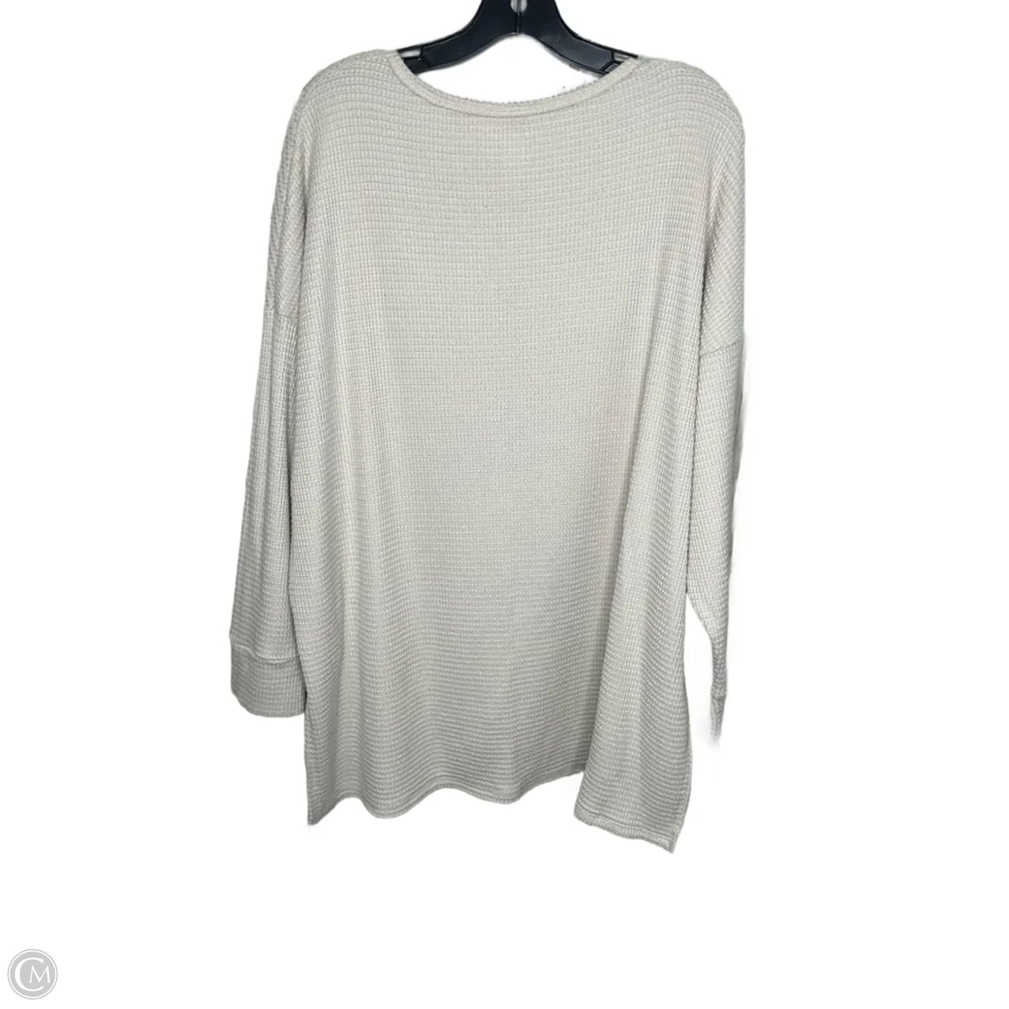 Top Long Sleeve By American Eagle In Cream, Size: Xl